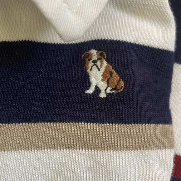 Janie and Jack Other - Long sleeve Janie and Jack Rugby striped shirt with dog emblem. Collared shirt.